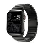 Uhrenarmband aus Edelstahl mit einer Perle und Norman-Verschluss, For Apple Watch 46mm / 49mm / 45mm / 44mm
