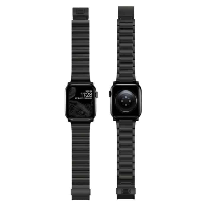 Uhrenarmband aus Edelstahl mit einer Perle und Norman-Verschluss, For Apple Watch 46mm / 49mm / 45mm / 44mm – Bild 4