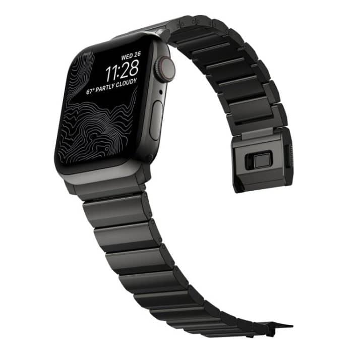 Uhrenarmband aus Edelstahl mit einer Perle und Norman-Verschluss, For Apple Watch 46mm / 49mm / 45mm / 44mm – Bild 5