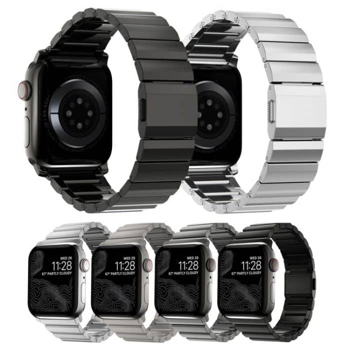 Uhrenarmband aus Edelstahl mit einer Perle und Norman-Verschluss, For Apple Watch 46mm / 49mm / 45mm / 44mm – Bild 2