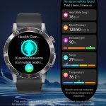 H9 1,43 Zoll EKG-Smartwatch mit Lederarmband unterstützt Bluetooth-Anrufe/Smart Voice Assistant – Bild 11
