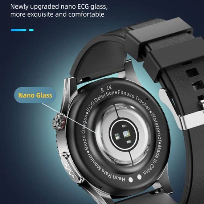 H9 1,43 Zoll EKG-Smartwatch mit Lederarmband unterstützt Bluetooth-Anrufe/Smart Voice Assistant – Bild 5