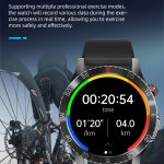 H9 1,43 Zoll EKG-Smartwatch mit Lederarmband unterstützt Bluetooth-Anrufe/Smart Voice Assistant – Bild 10