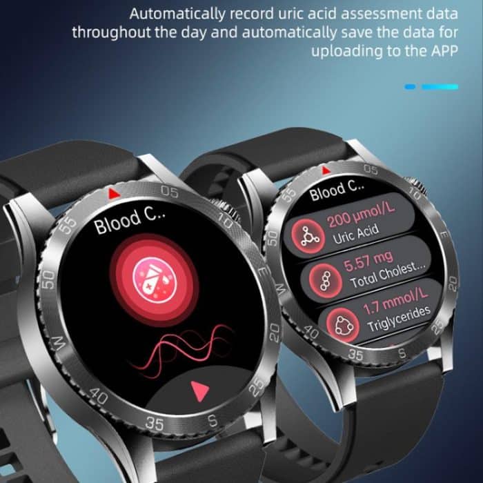 H9 1,43 Zoll EKG-Smartwatch mit Stahlarmband unterstützt Bluetooth-Anrufe/Smart Voice Assistant – Bild 9