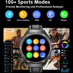 GT97 1,53 Zoll runder Bildschirm 2-in-1 Bluetooth-Kopfhörer Silikonarmband Smart Watch unterstützt Bluetooth-Anrufe – Bild 5