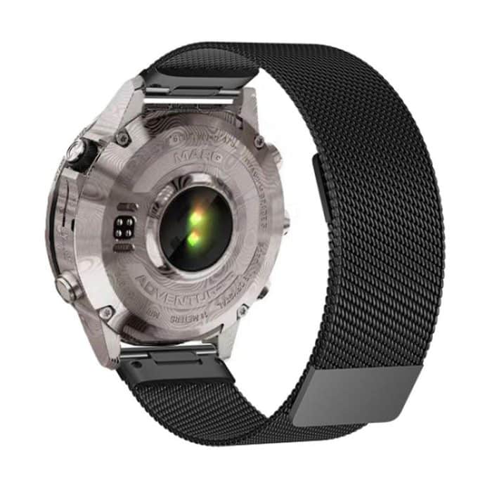 Magnetisches Mailänder Uhrenarmband aus Metall mit zwei Abschnitten, For Garmin Watch 26mm, For Garmin Watch 22mm – Bild 4