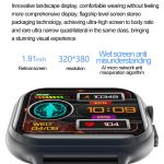 TK17 1,91 Zoll horizontaler Bildschirm Silikonarmband Smart Watch unterstützt EKG Elektrokardiogramm – Bild 3