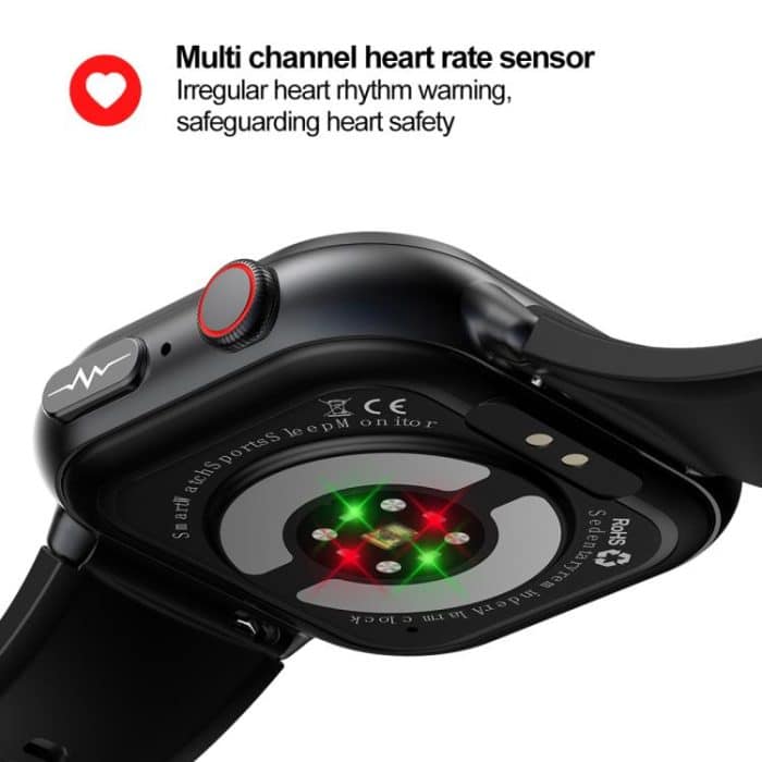 TK17 1,91 Zoll horizontaler Bildschirm Lederarmband Smart Watch unterstützt EKG Elektrokardiogramm – Bild 8