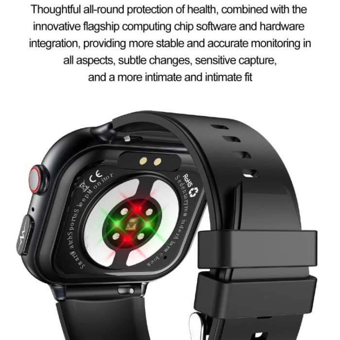 TK17 1,91 Zoll horizontaler Bildschirm Lederarmband Smart Watch unterstützt EKG Elektrokardiogramm – Bild 10