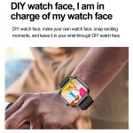 TK17 1,91 Zoll horizontaler Bildschirm Stahlarmband Smart Watch unterstützt EKG Elektrokardiogramm – Bild 11