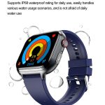 TK17 1,91 Zoll horizontaler Bildschirm Stahlarmband Smart Watch unterstützt EKG Elektrokardiogramm – Bild 13