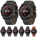 Zweifarbiges Uhrenarmband aus Mesh-Leder mit Schnellverschluss, For Garmin Watch 26mm, For Garmin Watch 22mm – Bild 2