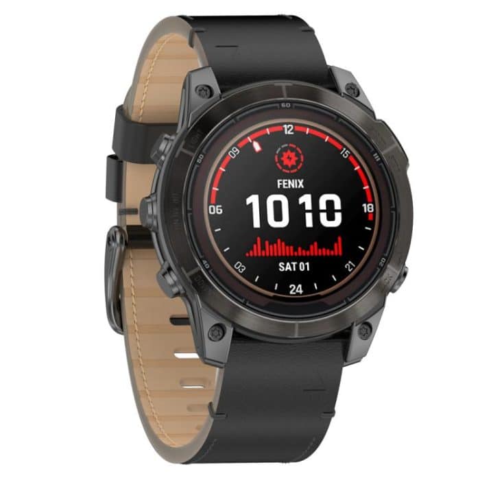 Genähtes Uhrenarmband aus echtem Leder mit Schnellverschluss, For Garmin Watch 26mm, For Garmin Watch 22mm – Bild 4