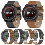 Genähtes Uhrenarmband aus echtem Leder mit Schnellverschluss, For Garmin Watch 26mm, For Garmin Watch 22mm – Bild 2