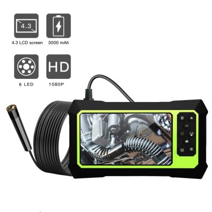 5,5 mm 1080P IP68 wasserdichtes 4,3-Zoll-Bildschirm-Einzelkamera-Digitalendoskop, 7m, 5m, 2m