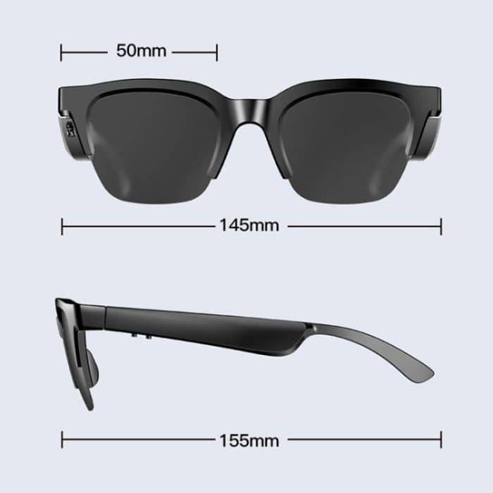 E60 ENC Smart Audio Bluetooth-Brille mit Rauschunterdrückung, E60 (Black), E60 (Transparent) – Bild 11