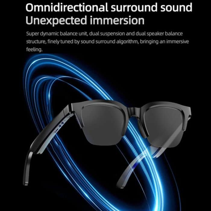 E60 ENC Smart Audio Bluetooth-Brille mit Rauschunterdrückung, E60 (Black), E60 (Transparent) – Bild 5