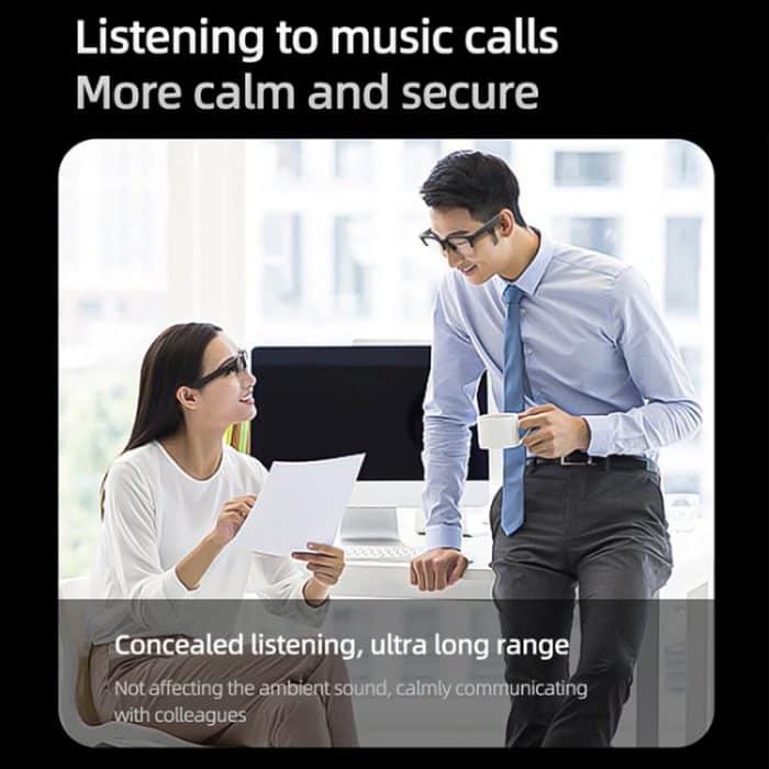 E60 ENC Smart Audio Bluetooth-Brille mit Rauschunterdrückung, E60 (Black), E60 (Transparent) – Bild 6