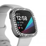 PC-Schutzhülle mit zweireihiger Beschichtung und Diamanten, For Fitbit Versa 3 / Versa Sense – Bild 3