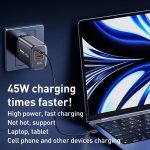 REMAX U2-AC 67W USB und Typ-C GaN Digital Display Schnellladegerät – Bild 4