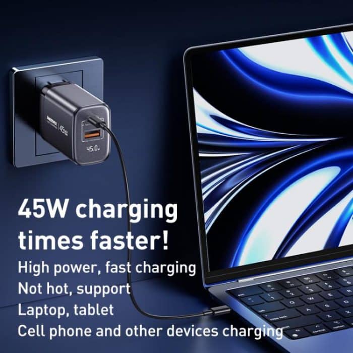 REMAX U2-AC 67W USB und Typ-C GaN Digital Display Schnellladegerät – Bild 4