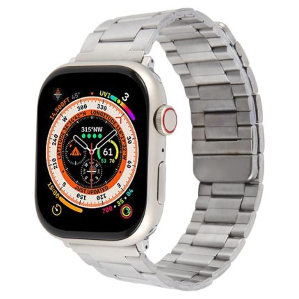 Magnetisches Uhrenarmband aus Stahl mit drei Perlen, For Apple Watch 46mm / 49mm / 45mm / 44mm, For Apple Watch 42mm / 41mm / 40mm / 38mm
