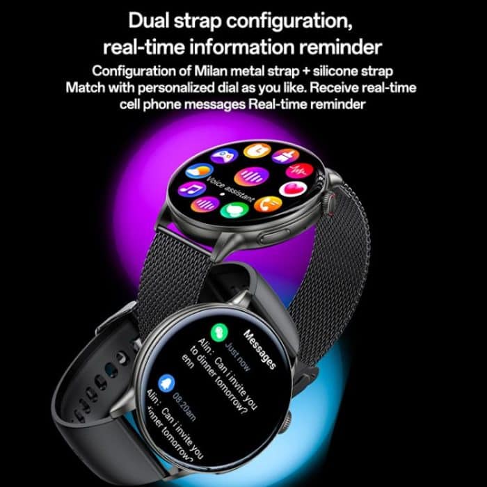 Yesido IO28 Smart Watch, 1,51 Zoll Bildschirm, unterstützt BT-Anrufe/Herzfrequenz, IO28 – Bild 11