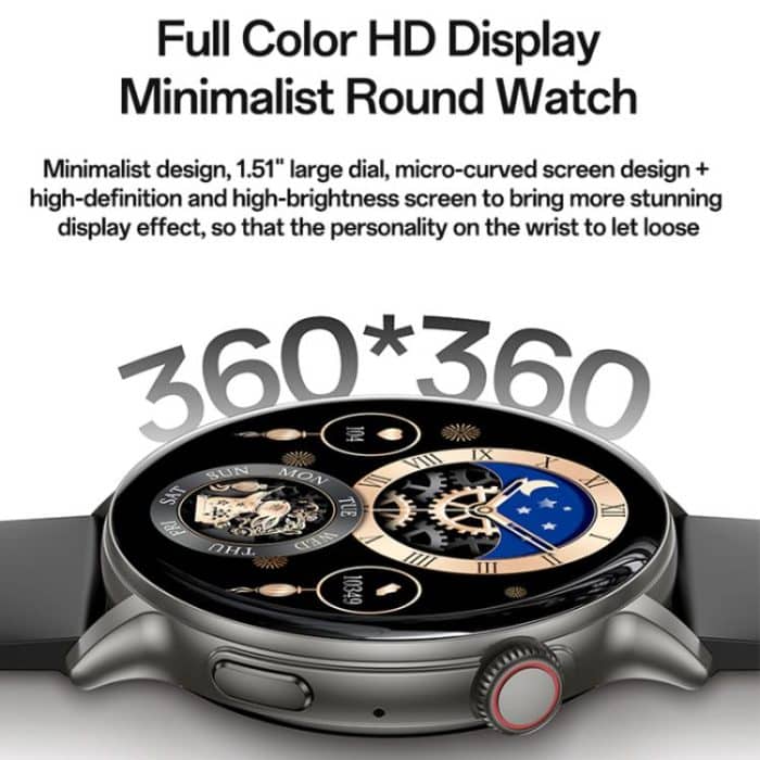 Yesido IO28 Smart Watch, 1,51 Zoll Bildschirm, unterstützt BT-Anrufe/Herzfrequenz, IO28 – Bild 7