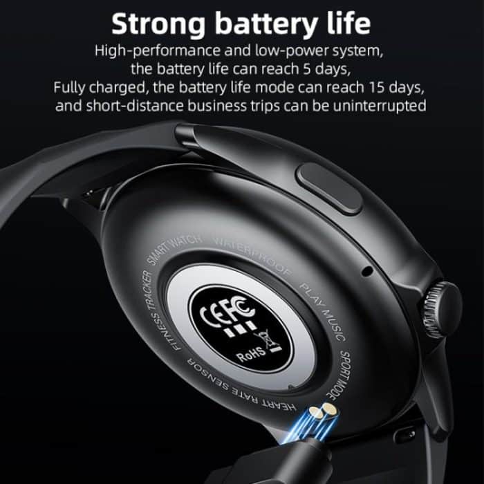 Yesido IO29 Wasserdichte Smart BT-Uhr, 1,39-Zoll-Bildschirm, unterstützt BT-Anrufe/Herzfrequenz, IO29 – Bild 11