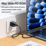 Yesido CA177 Portable Strip PD60W Typ-C auf Typ-C Datenkabel aus Zinklegierung, Länge: 20 cm – Bild 4