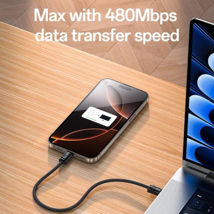 Yesido CA177 Portable Strip PD60W Typ-C auf Typ-C Datenkabel aus Zinklegierung, Länge: 20 cm – Bild 7