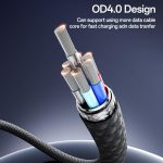 Yesido CA177 Portable Strip PD60W Typ-C auf Typ-C Datenkabel aus Zinklegierung, Länge: 20 cm – Bild 8