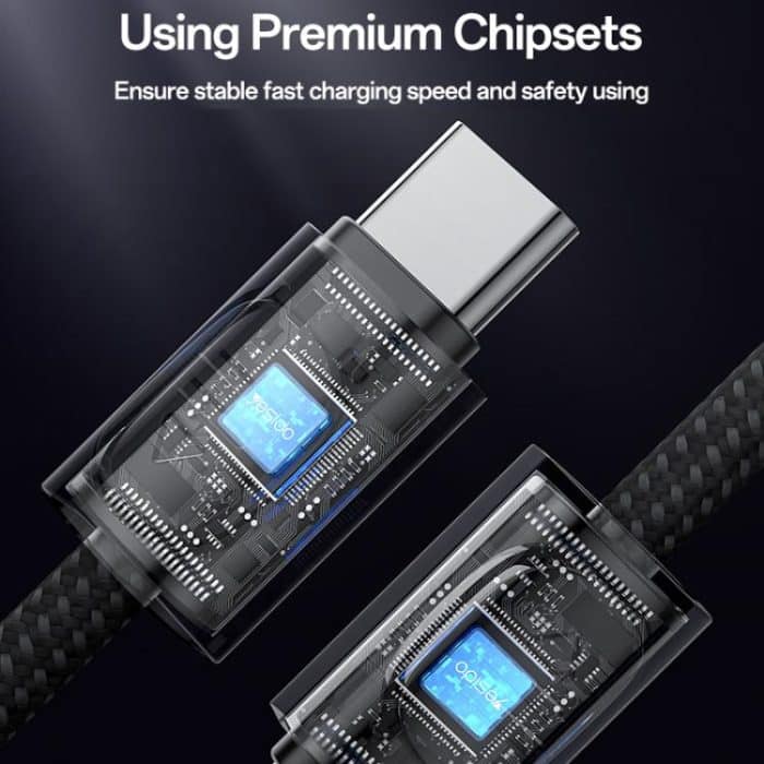 Yesido CA177 Portable Strip PD60W Typ-C auf Typ-C Datenkabel aus Zinklegierung, Länge: 20 cm – Bild 9