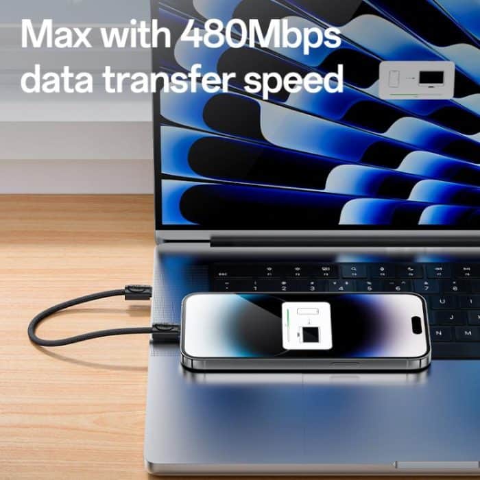 Yesido CA178 Portable Strip PD27W Typ-C auf 8-poliges Datenkabel aus Zinklegierung, Länge: 20 cm – Bild 7