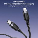 Yesido CA191 27W Typ-C auf 8-poliges Datenkabel aus Aluminiumlegierung, Länge: 2 m – Bild 2