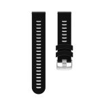 Silikon-Uhrenarmband mit Streifen und silberner Schnalle, For Garmin Forerunner 245 – Bild 6