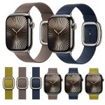 Modernes Lederarmband, For Apple Watch 46mm / 49mm / 45mm / 44mm, For Apple Watch 42mm / 41mm / 40mm / 38mm – Bild 2