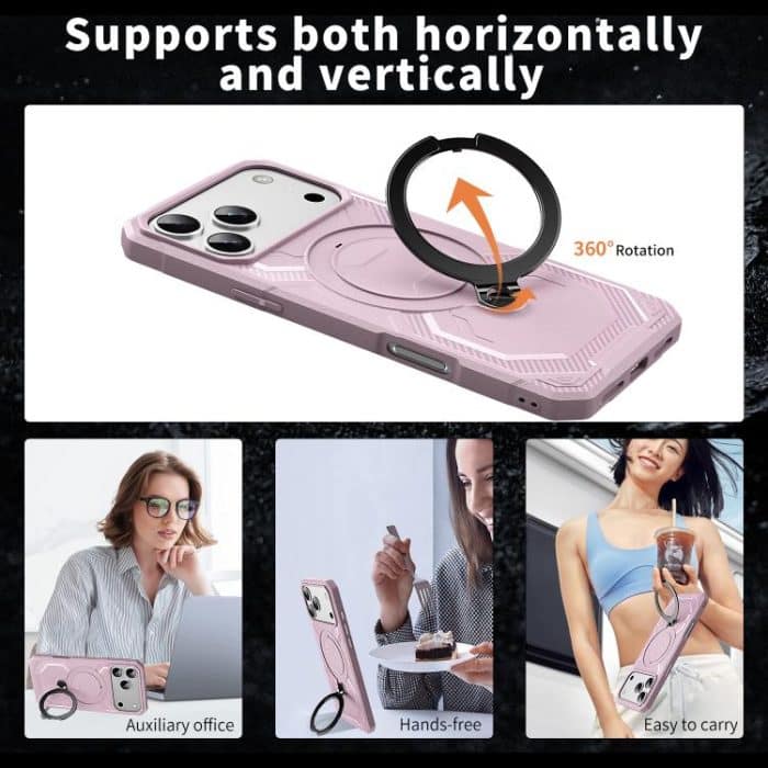 Frosted MagSafe Holder Handyhülle, For iPhone 16e, For iPhone 16 Pro Max, For iPhone 16 Pro, For iPhone 16 Plus – Bild 6