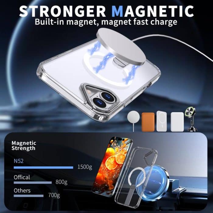 Star Shine Series TPU + PC MagSafe-Telefonhülle mit Klapphalter, For iPhone 16, For iPhone 15 Pro Max, For iPhone 15 Pro, For iPhone 15 Plus – Bild 2