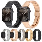 I-förmiges, faltbares Uhrenarmband aus Metall mit magnetischer Schnalle, For Apple Watch 46mm / 49mm / 45mm / 44mm, For Apple Watch 42mm / 41mm / 40mm / 38mm – Bild 2