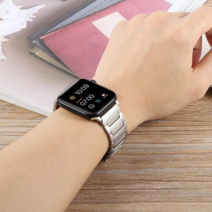 I-förmiges, faltbares Uhrenarmband aus Metall mit magnetischer Schnalle, For Apple Watch 46mm / 49mm / 45mm / 44mm, For Apple Watch 42mm / 41mm / 40mm / 38mm – Bild 4