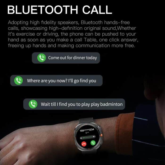 X7 1,51 Zoll IPS-Bildschirm Bluetooth Smart Watch unterstützt Gesundheitsüberwachung – Bild 7