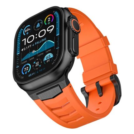 Uhrenarmband aus Fluorkautschuk mit Edelstahlschnalle, For Apple Watch Ultra / Ultra 2 49mm