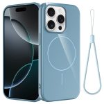 Glossy TPU Shockproof MagSafe Phone Case with Lanyard, For iPhone 16e, For iPhone 16 Pro Max, For iPhone 16 Pro, For iPhone 16 Plus