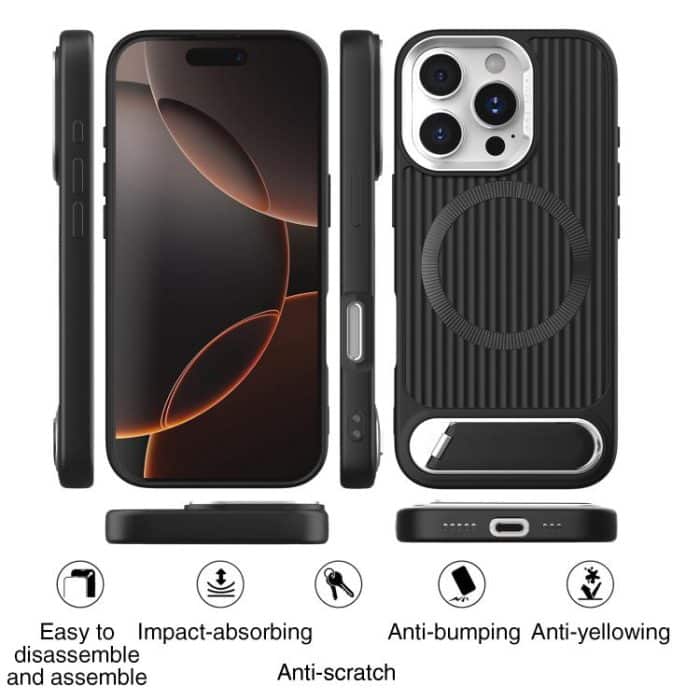Vertical Lines Invisible Flat Holder MagSafe Phone Case, For iPhone 15 Pro Max, For iPhone 15 Pro, For iPhone 15 Plus, For iPhone 15 – Bild 3