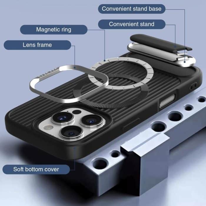 Vertical Lines Invisible Flat Holder MagSafe Phone Case, For iPhone 16 Pro Max, For iPhone 16 Pro, For iPhone 16 Plus, For iPhone 16 – Bild 6