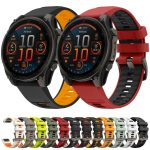 For Garmin 22mm Kalebol Two-color Silicone Strap, 22mm – Bild 2
