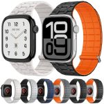 Kalebol Magnetic Silicone Watch Strap, For Apple Watch 46mm / 49mm / 45mm / 44mm, For Apple Watch 42mm / 41mm / 40mm / 38mm – Bild 2
