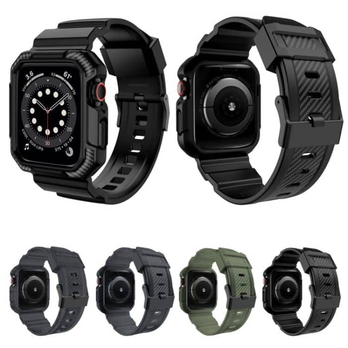 VIETAO Carbon Fiber Silicone Strap, For Apple Watch Ultra 2 / 1 49mm – Bild 2