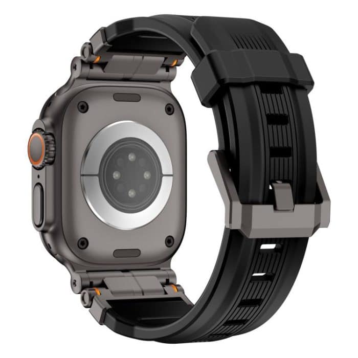 Alloy Connector Silicone Watch Strap, For Apple Watch 46mm / 49mm / 45mm / 44mm – Bild 4